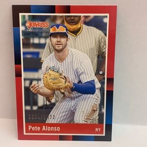 2022 Donruss Pete Alonso Mets 1988 Retro #247 SN 1264/2022 (MISC7)
